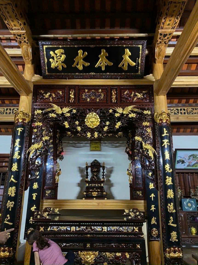 Mẫu gian thờ theo lối cổ 3 gian 037