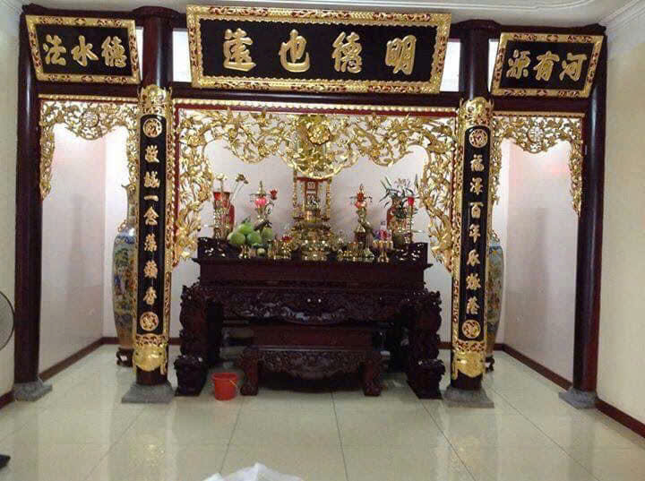 Mẫu gian thờ theo lối cổ 3 gian 023