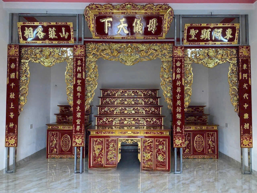 Mẫu điện thờ tư gia 021
