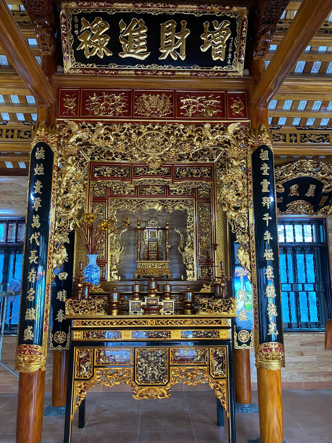 Mẫu gian thờ theo lối cổ 3 gian 013