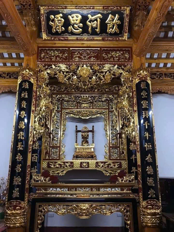 Mẫu gian thờ theo lối cổ 3 gian 027