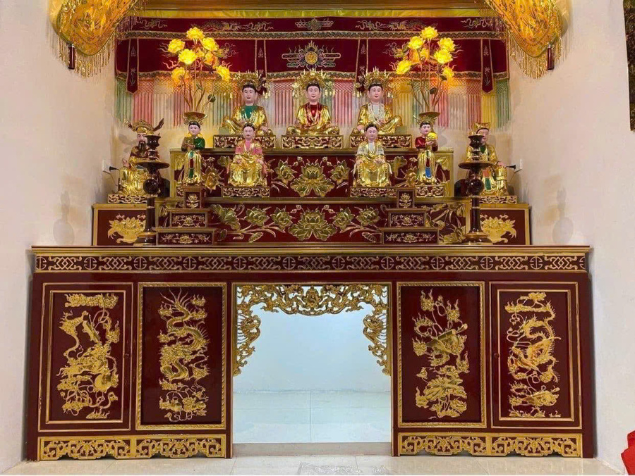 Mẫu điện thờ tư gia 001