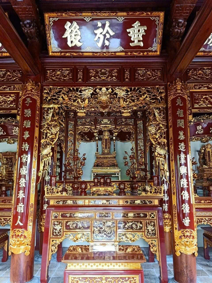 Mẫu gian thờ theo lối cổ 3 gian 024